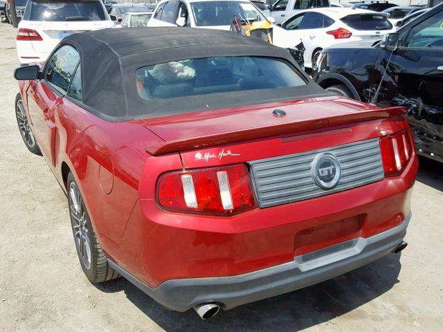 1ZVBP8FH2A5169194 - 2010 FORD MUSTANG GT RED photo 3