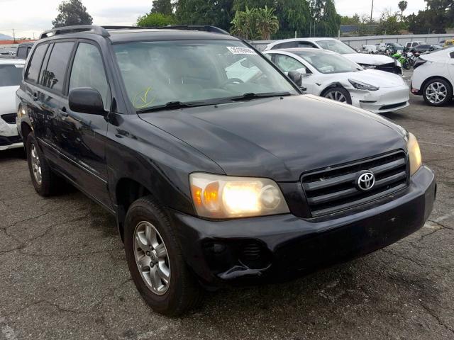 JTEEP21A840049369 - 2004 TOYOTA HIGHLANDER BLACK photo 1