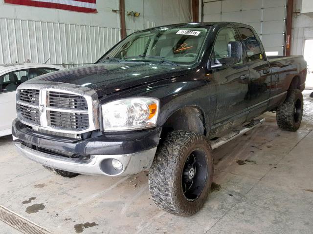 1D7KS28C16J171488 - 2006 DODGE RAM 2500 S BLACK photo 2