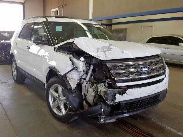 1FM5K8B83JGA89097 - 2018 FORD EXPLORER WHITE photo 1