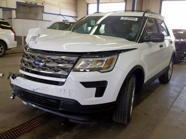 1FM5K8B83JGA89097 - 2018 FORD EXPLORER WHITE photo 2