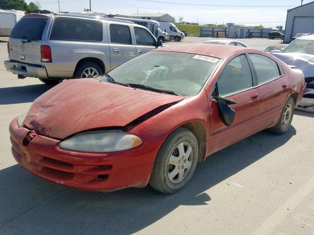 2B3HD46R1XH697836 - 1999 DODGE INTREPID MAROON photo 2