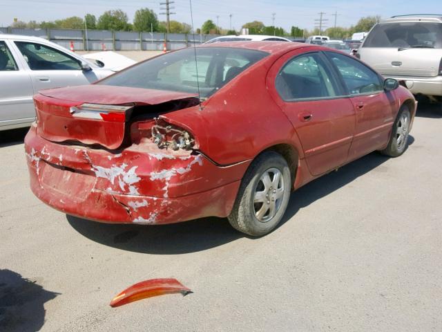 2B3HD46R1XH697836 - 1999 DODGE INTREPID MAROON photo 4