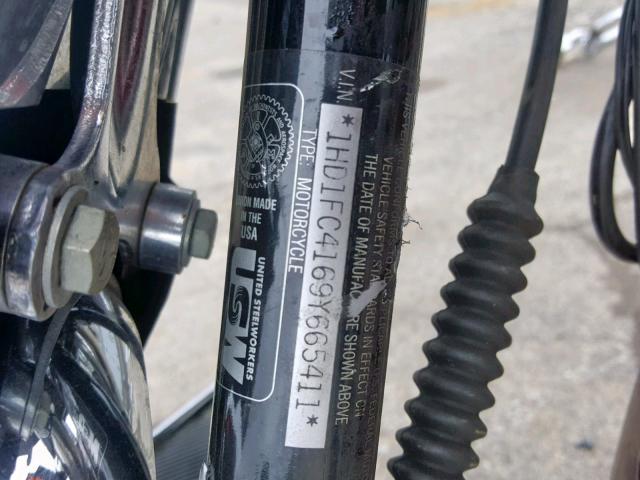 1HD1FC4169Y665411 - 2009 HARLEY-DAVIDSON FLHTCUI BURGUNDY photo 10