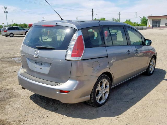 JM1CR2W35A0369048 - 2010 MAZDA 5 GRAY photo 4