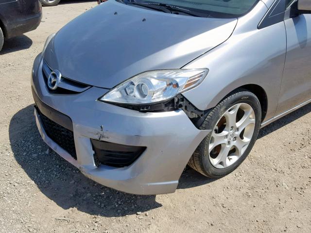 JM1CR2W35A0369048 - 2010 MAZDA 5 GRAY photo 9