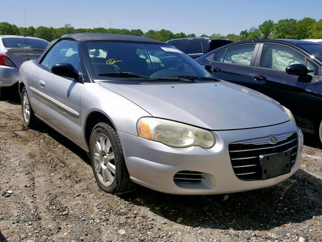 1C3EL75R64N251860 - 2004 CHRYSLER SEBRING GT SILVER photo 1