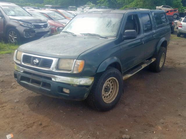 1N6ED27Y8YC324743 - 2000 NISSAN FRONTIER C GREEN photo 2