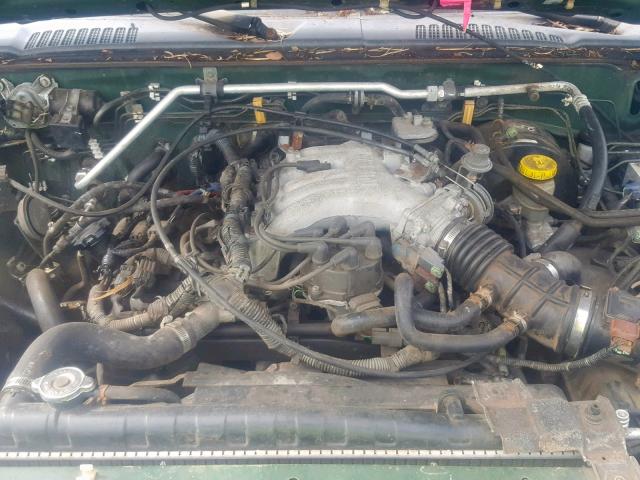 1N6ED27Y8YC324743 - 2000 NISSAN FRONTIER C GREEN photo 7