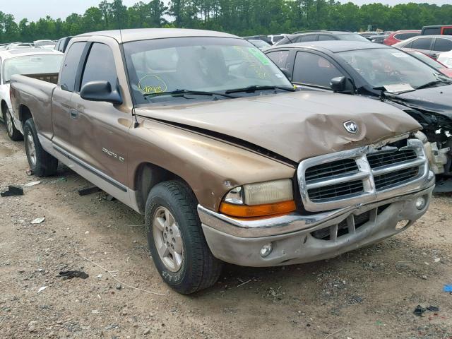 1B7GL22X91S114242 - 2001 DODGE DAKOTA BEIGE photo 1