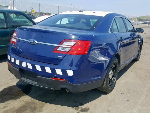 1FAHP2MK3FG126218 - 2015 FORD TAURUS POL BLUE photo 4