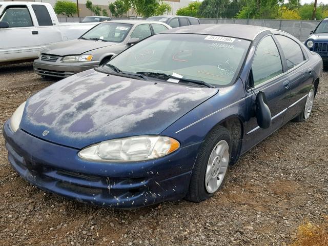 2B3AD46R62H139569 - 2002 DODGE INTREPID S BLUE photo 2