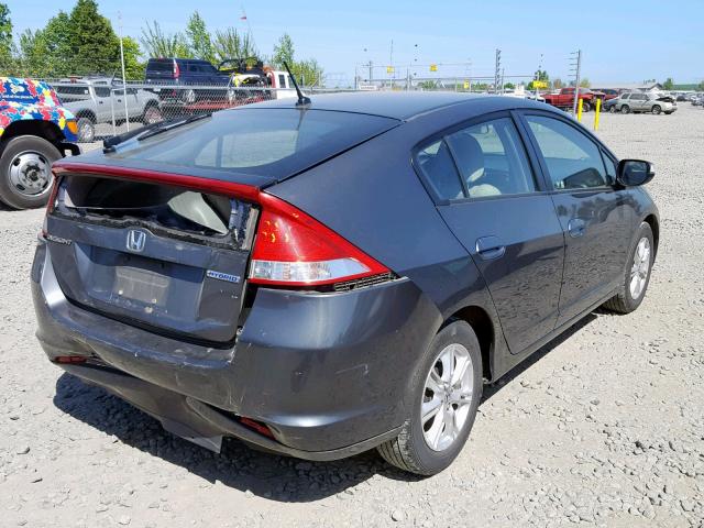 JHMZE2H79BS008173 - 2011 HONDA INSIGHT EX GRAY photo 4