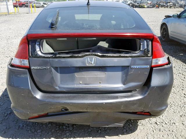 JHMZE2H79BS008173 - 2011 HONDA INSIGHT EX GRAY photo 9