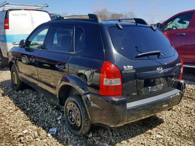 KM8JM12B55U109241 - 2005 HYUNDAI TUCSON GL BLACK photo 3