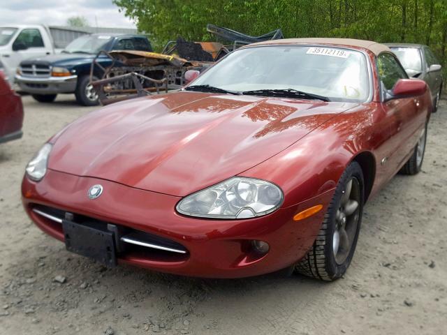 SAJGX2747VC015455 - 1997 JAGUAR XK8 RED photo 2