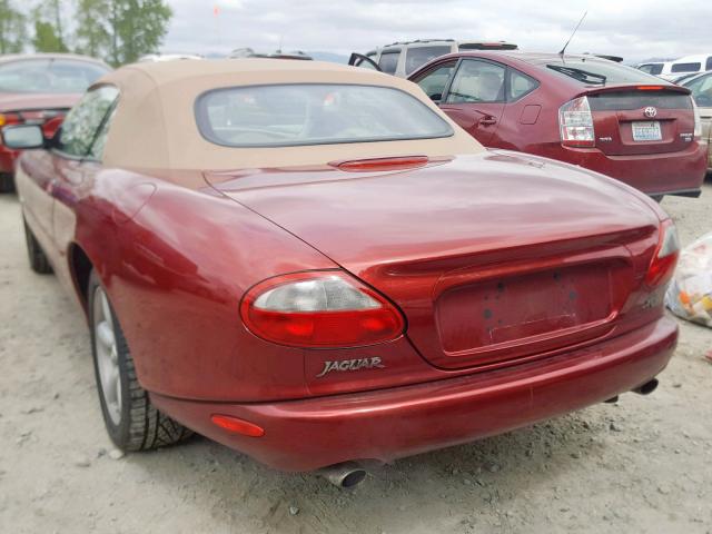 SAJGX2747VC015455 - 1997 JAGUAR XK8 RED photo 3