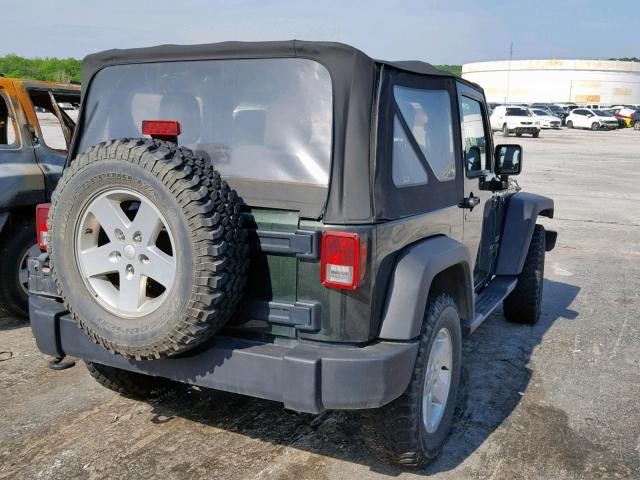 1J4GA2D11BL526689 - 2011 JEEP WRANGLER S GREEN photo 4