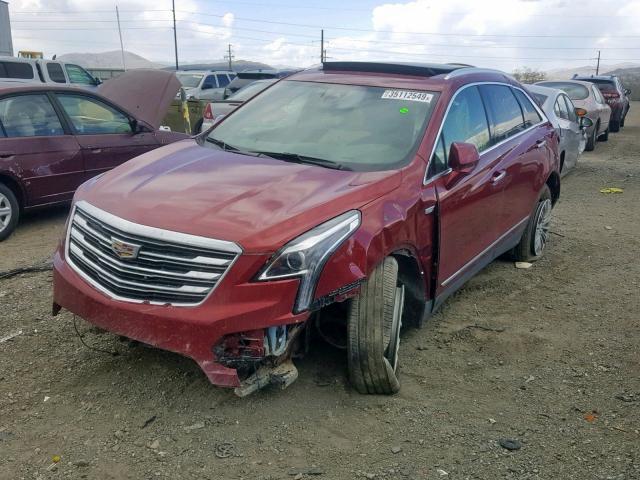 1GYKNDRS0KZ154268 - 2019 CADILLAC XT5 LUXURY BURGUNDY photo 2