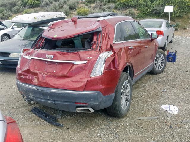 1GYKNDRS0KZ154268 - 2019 CADILLAC XT5 LUXURY BURGUNDY photo 4