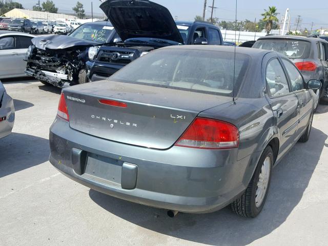 1C3AL56R13N559924 - 2003 CHRYSLER SEBRING LX GREEN photo 4