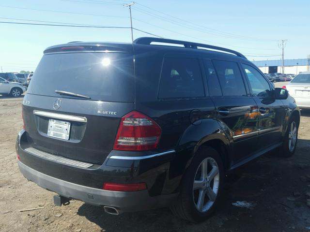 4JGBF25E79A499776 - 2009 MERCEDES-BENZ GL BLACK photo 4