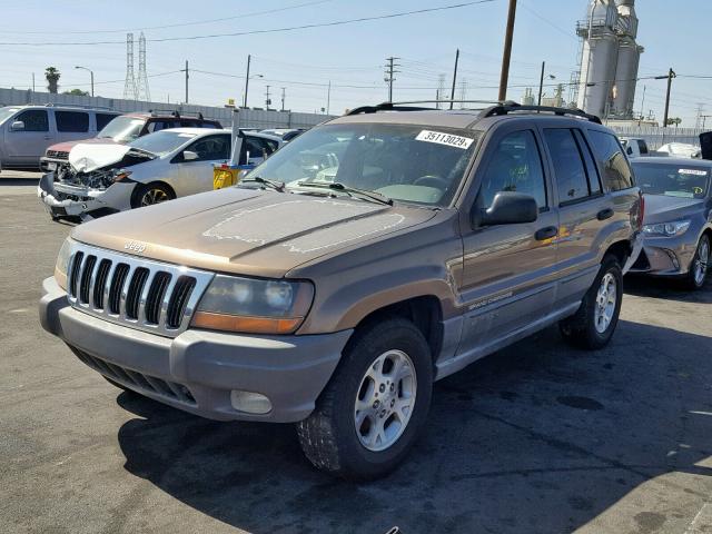 1J4GX48S61C558128 - 2001 JEEP GRAND CHER BEIGE photo 2