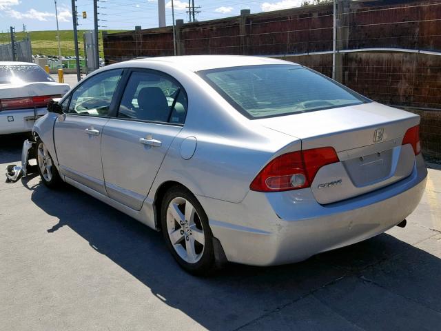 1HGFA16847L104866 - 2007 HONDA CIVIC EX SILVER photo 3