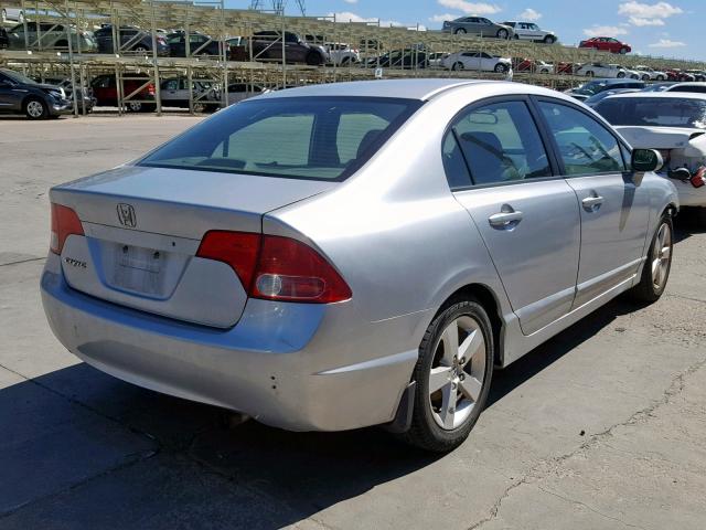 1HGFA16847L104866 - 2007 HONDA CIVIC EX SILVER photo 4