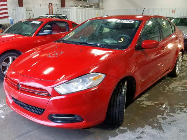 1C3CDFBA4DD339759 - 2013 DODGE DART SXT RED photo 2