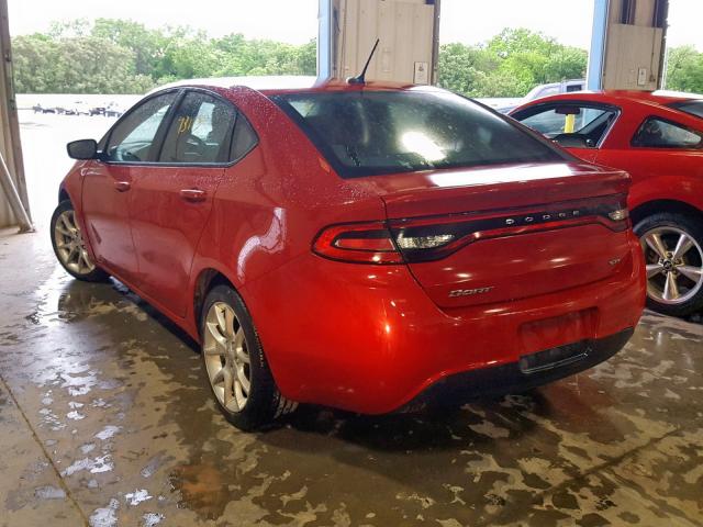 1C3CDFBA4DD339759 - 2013 DODGE DART SXT RED photo 3