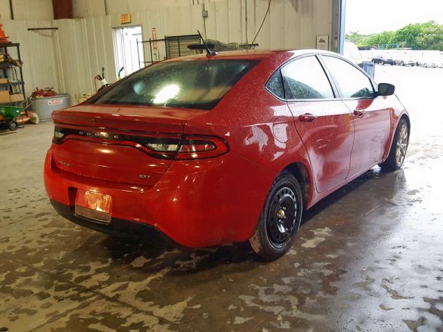 1C3CDFBA4DD339759 - 2013 DODGE DART SXT RED photo 4