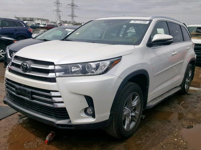 5TDDZRFH3KS937806 - 2019 TOYOTA HIGHLANDER WHITE photo 2