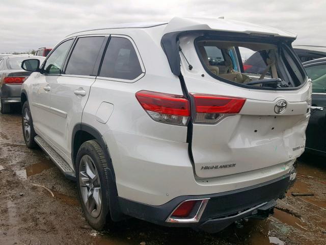 5TDDZRFH3KS937806 - 2019 TOYOTA HIGHLANDER WHITE photo 3