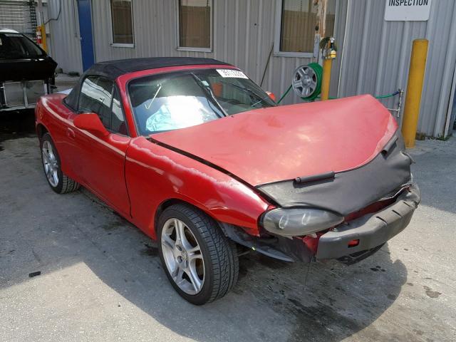 JM1NB353340400385 - 2004 MAZDA MX-5 MIATA RED photo 1