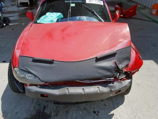 JM1NB353340400385 - 2004 MAZDA MX-5 MIATA RED photo 7