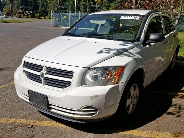 1B3CB1HA1BD269745 - 2011 DODGE CALIBER EX WHITE photo 2