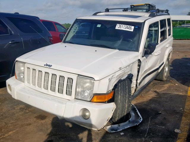 1J8HH58P57C673491 - 2007 JEEP COMMANDER WHITE photo 2