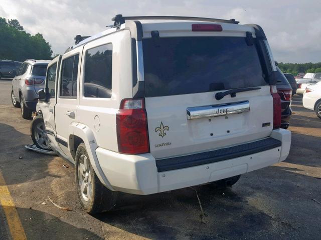 1J8HH58P57C673491 - 2007 JEEP COMMANDER WHITE photo 3