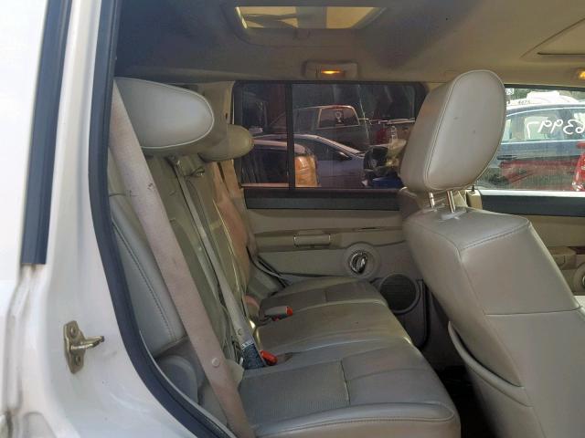 1J8HH58P57C673491 - 2007 JEEP COMMANDER WHITE photo 6