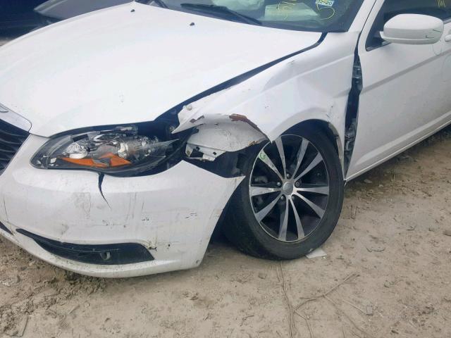 1C3CCBBB9DN598262 - 2013 CHRYSLER 200 TOURIN WHITE photo 9