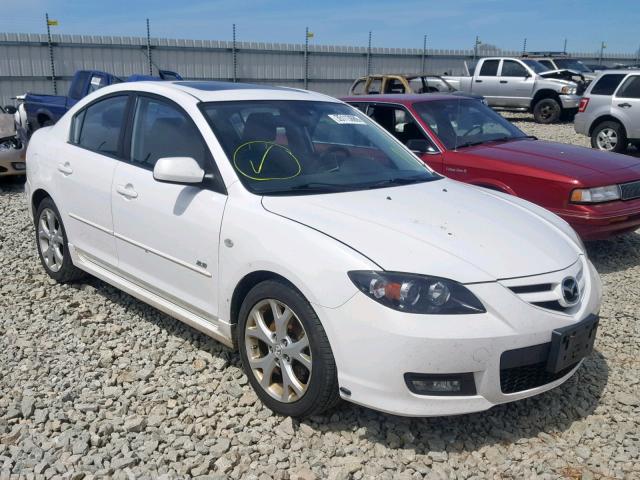 JM1BK323281105544 - 2008 MAZDA 3 S WHITE photo 1