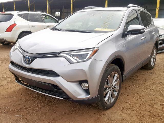 JTMDJREV7HD152790 - 2017 TOYOTA RAV4 HV LI SILVER photo 2