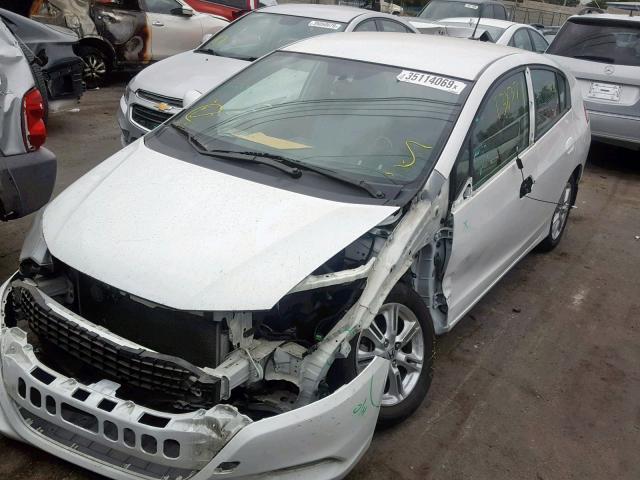 JHMZE2H77BS009225 - 2011 HONDA INSIGHT EX WHITE photo 2