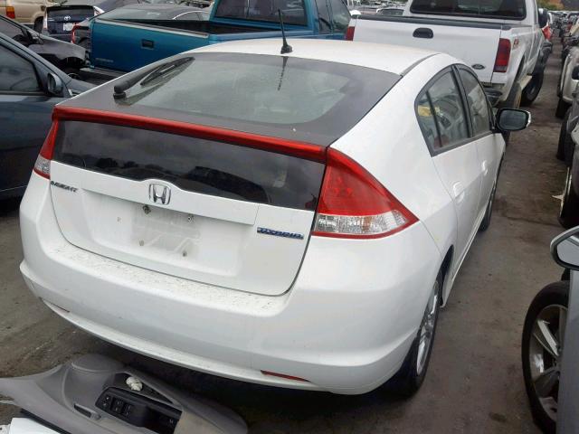 JHMZE2H77BS009225 - 2011 HONDA INSIGHT EX WHITE photo 4