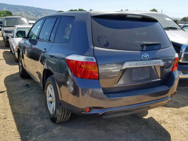 JTEDS41A782021773 - 2008 TOYOTA HIGHLANDER GRAY photo 3