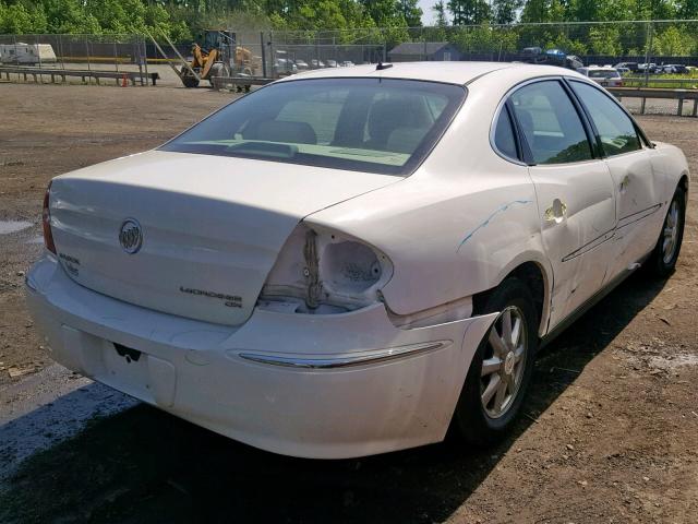 2G4WC582X81175226 - 2008 BUICK LACROSSE C WHITE photo 4