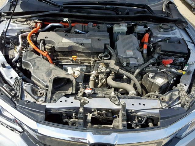 JHMCR6F51HC002213 - 2017 HONDA ACCORD HYB SILVER photo 7