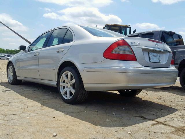 WDBUF56X88B336074 - 2008 MERCEDES-BENZ E 350 SILVER photo 3