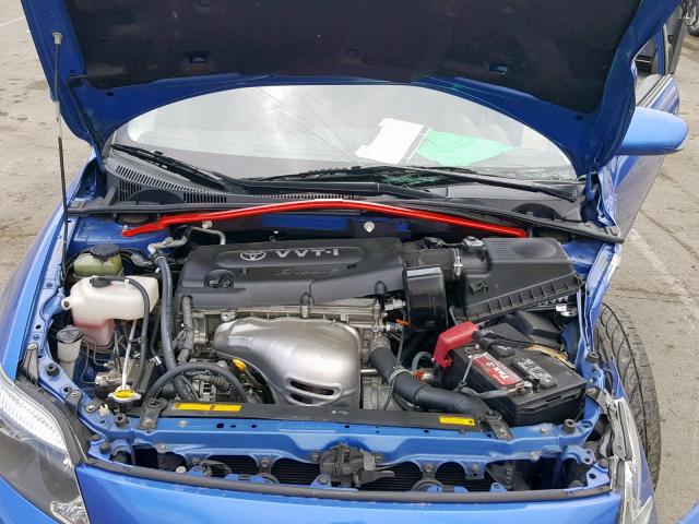 JTKDE167760129349 - 2006 TOYOTA SCION TC BLUE photo 7